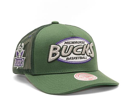 Kšiltovka Mitchell & Ness NBA Team Seal Trucker HWC Bucks Green