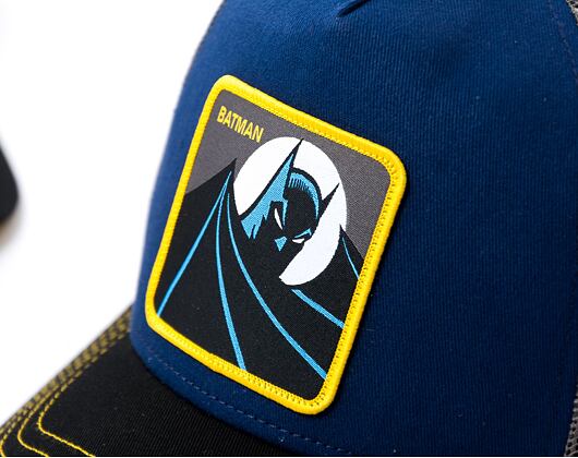 Kšiltovka Capslab Batman - Batman Yellow Outline Navy / Black