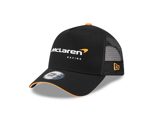 Kšiltovka New Era 9FORTY A-Frame Trucker Wordmark McLaren Racing Black Black
