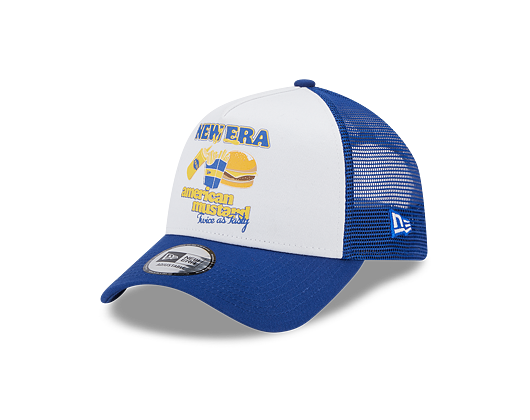 Kšiltovka New Era 9FORTY A-Frame Trucker Food White / Royal Blue