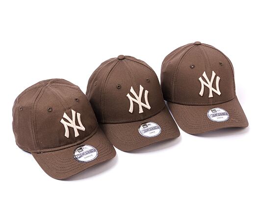 Dětská Kšiltovka New Era 9FORTY Kids MLB League Essential New York Yankees Walnut / Stone