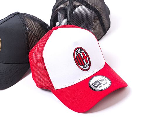 Kšiltovka New Era 9FORTY A-Frame Trucker Core AC Milan White / Scarlet White / Scarlet