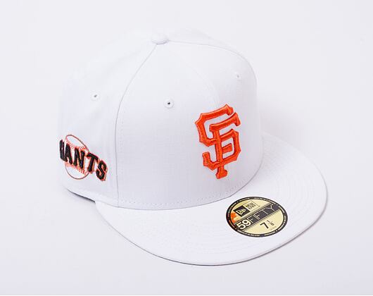 Kšiltovka New Era 59FIFTY MLB Team Side Patch San Francisco Giants White / Orange