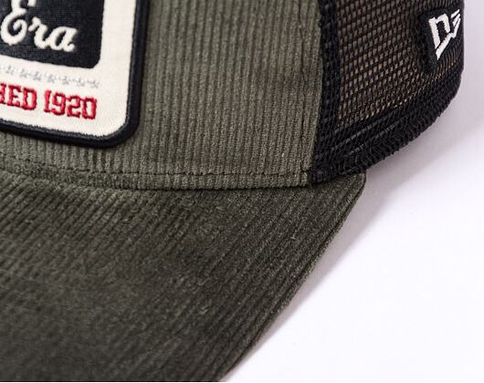 Kšiltovka New Era 9FORTY A-Frame Trucker Cord Trucker New Olive / Black