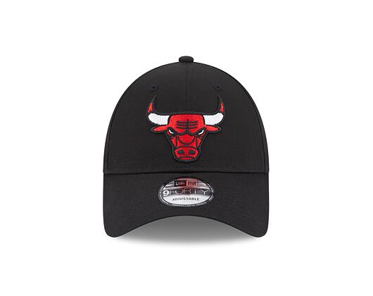 Kšiltovka New Era 9FORTY NBA Team Side Patch Chicago Bulls Black / Front Door Red