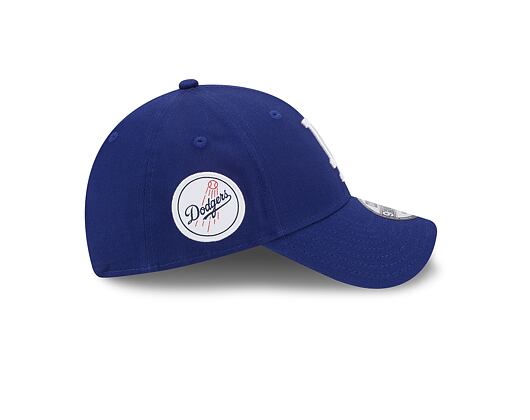 Kšiltovka New Era 9FORTY MLB Team Side Patch Los Angeles Dodgers Dark Royal / Optic White