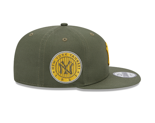Kšiltovka New Era 9FIFTY MLB Side Patch New York Yankees New Olive / Mellow Yellow