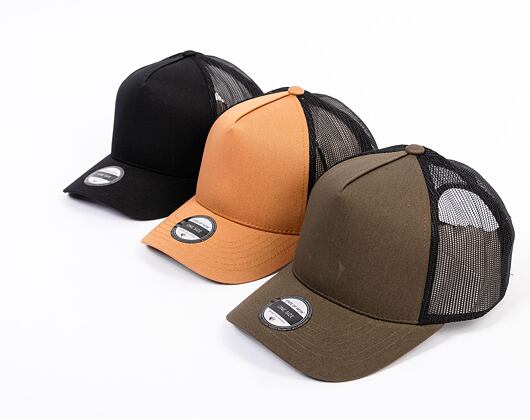 Kšiltovka State of WOW UPFRONT Reed Trucker Cap Camel/Black