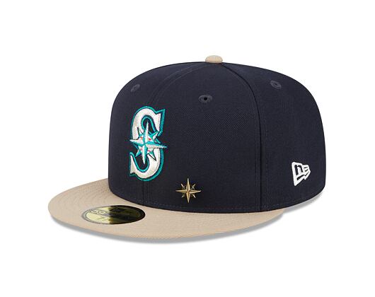 Kšiltovka New Era 59FIFTY MLB "Varsity Pin & Sidepatch" Seattle Mariners