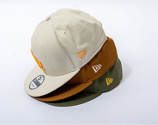 Kšiltovka New Era 9FIFTY MLB Side Patch Los Angeles Dodgers Stone / Orange Glaze