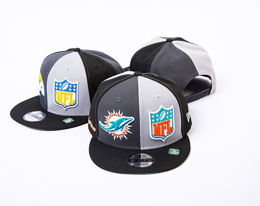 Kšiltovka New Era 9FIFTY NFL Sideline 23 Miami Dolphins Graphite