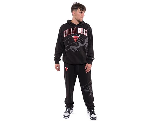 Mikina New Era NBA Logo Oversized Hoody Chicago Bulls Black / Front Door Red