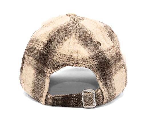 Dámská kšiltovka New Era 9FORTY Womens MLB Plaid New York Yankees Walnut / Stone