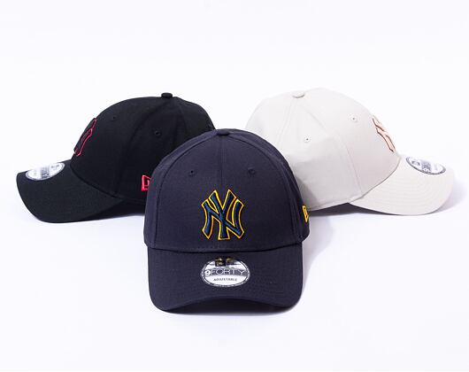 Kšiltovka New Era 9FORTY MLB Team Outline New York Yankees Navy / Mellow Yellow