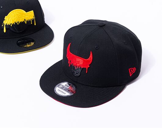 Kšiltovka New Era 9FIFTY NBA Team Drip Chicago Bulls Black / Red