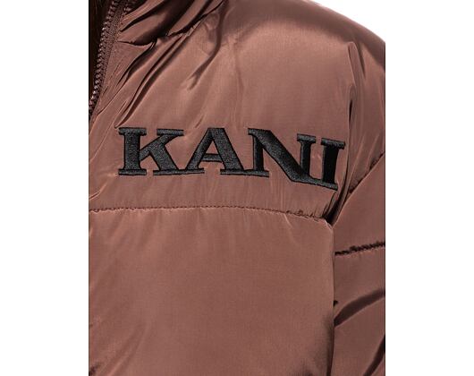 Dámská Bunda Karl Kani Retro Essential Puffer Jacket dark brown