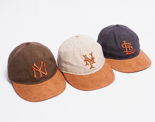 Kšiltovka New Era 9FIFTY Retro Crown MLB Two-Tone Marl New York Yankees Walnut Brown