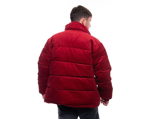 Bunda Karl Kani Retro Corduroy Puffer Jacket dark red