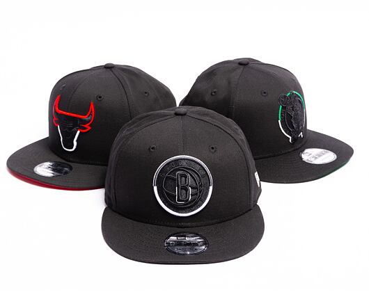 Kšiltovka New Era 9FIFTY NBA Split Logo Brooklyn Nets Black / Graphite