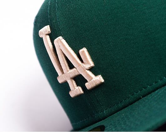 Kšiltovka New Era 59FIFTY MLB League Essential Los Angeles Dodgers Dark Green / Stone