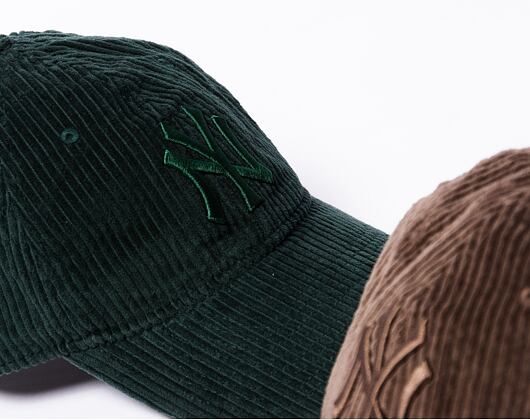 Kšiltovka New Era 9TWENTY MLB Wide Cord New York Yankees Dark Green / Dark Green
