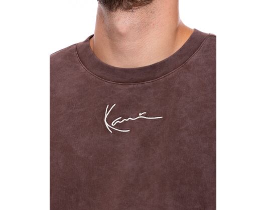 Triko Karl Kani Small Signature Washed Heavy Jersey Landscape Tee brown