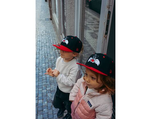 Dětská Kšiltovka New Era 9FIFTY Kids Looney Sylvester Black / Scarlet