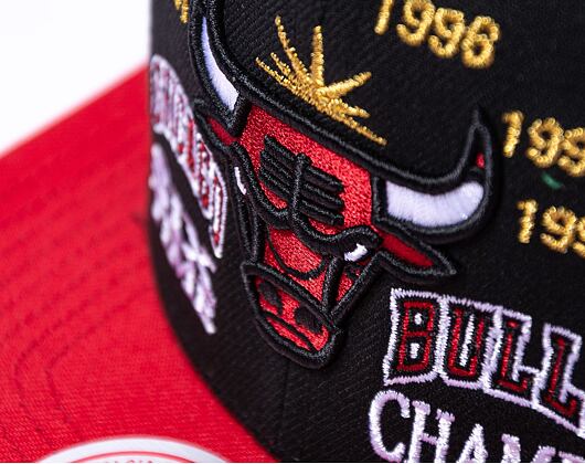 Kšiltovka Mitchell & Ness Nba Champ Is Here Snapback Chicago Bulls Black