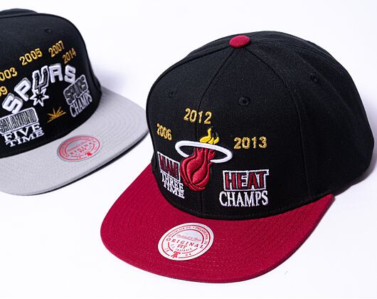 Kšiltovka Mitchell & Ness Nba Champ Is Here Snapback Miami Heat Black