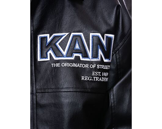 Bunda Karl Kani Bold Full PU Dragon College Jacket black