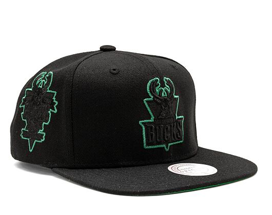 Kšiltovka Mitchell & Ness Tc Bottoms Snapback Hwc NBA MILWAUKEE BUCKS Black