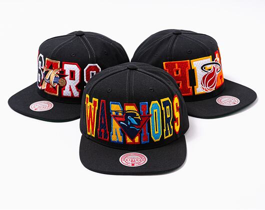 Kšiltovka Mitchell & Ness Varsity Bust Snapback Hwc NBA GOLDEN STATE WARRIORS Black