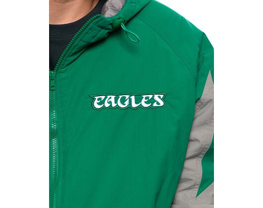 Bunda Mitchell & Ness Retro Full Zip Jacket NFL PHILADELPHIA EAGLES Green / Grey