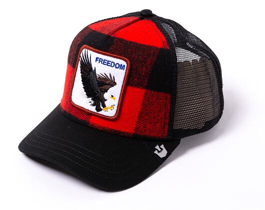 Kšiltovka Goorin - Ski Free - Freedom Eagle - Black / Red