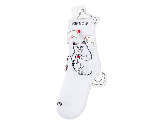 Ponožky Rip N Dip Nermal Loves Mid Socks (White)