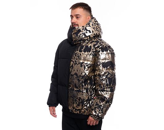 Zimní Bunda Sprayground Gold Graffiti Down Jacket (péřovka) Black / Gold