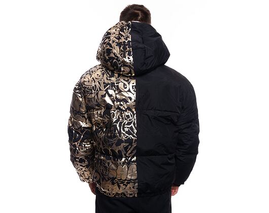 Zimní Bunda Sprayground Gold Graffiti Down Jacket (péřovka) Black / Gold