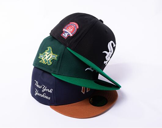 Kšiltovka New Era 59FIFTY MLB Team Color Oakland Athletics Cooperstown Dark Green / White / Kelly Gr
