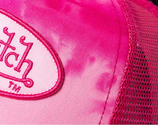 Kšiltovka Von Dutch Trucker Boston - Cotton Twill - Pink Tie Dye