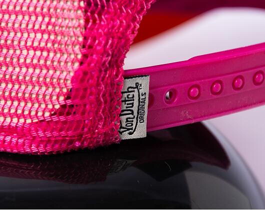 Kšiltovka Von Dutch Trucker Tampa - Trucker Foam - Polyester Foam - Pink/Orange