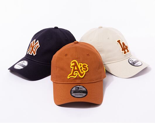 Kšiltovka New Era 9TWENTY MLB Boucle Oakland Athletics Caramel Brown / Pineapple