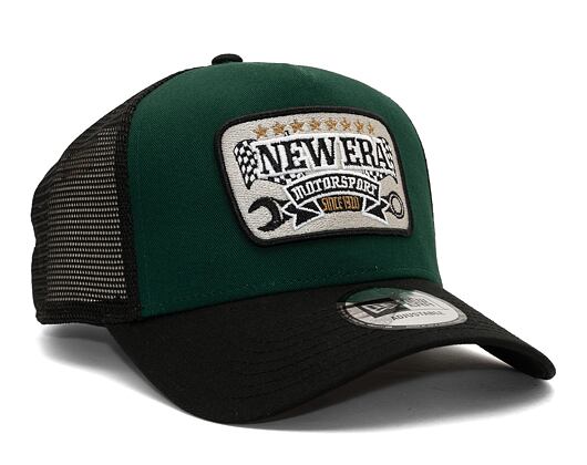 Kšiltovka New Era 9FORTY A-Frame Trucker Patch Dark Green
