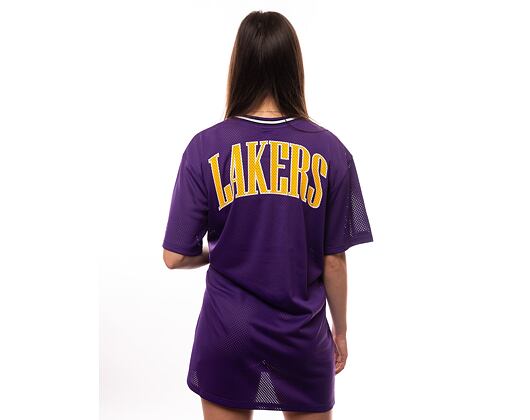 Dámské šaty New Era NBA Mesh Dress Los Angeles Lakers Purple / Gold