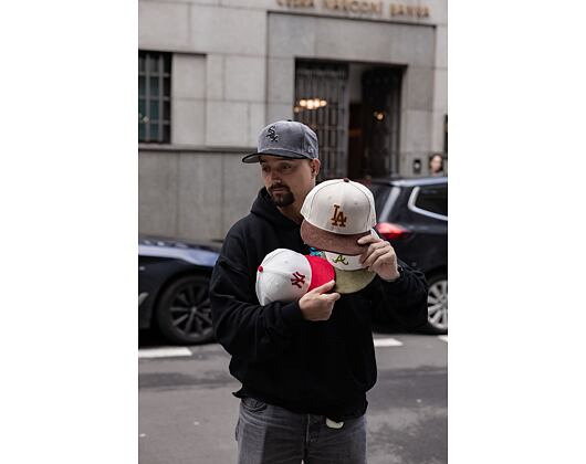 Kšiltovka New Era 59FIFTY MLB Cord Los Angeles Dodgers Stone / Caramel Brown / Pineapple