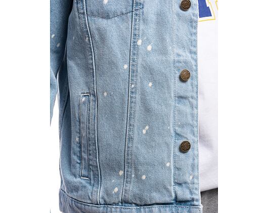 Džínová bunda Karl Kani OG Paintsplatter Denim Trucker Jacket Bleached blue/white