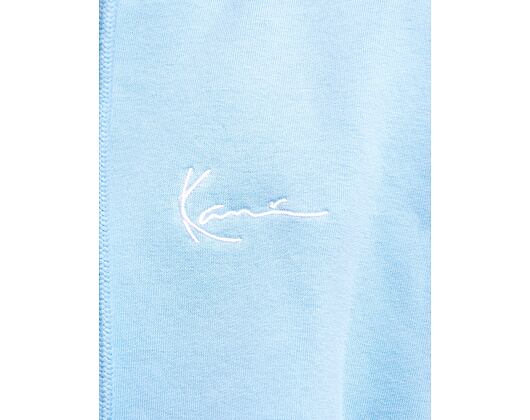 Mikina Karl Kani Chest Signature Os Full Zip Diner Hoodie light blue