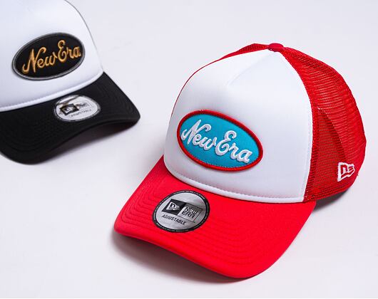 Kšiltovka New Era 9FORTY A-Frame Trucker Oval Red / White