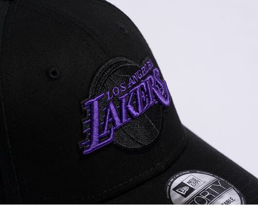 Kšiltovka New Era 9FORTY NBA Side Patch Los Angeles Lakers Black / Purple