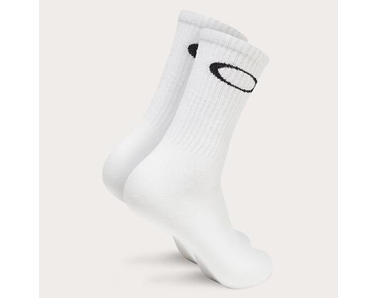 Ponožky Oakley Ellipse 3 pack Crew Sock White