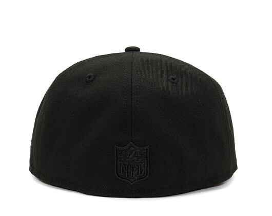 Kšiltovka New Era - NFL Black on Black 59FIFTY - Las Vegas Raiders - Black